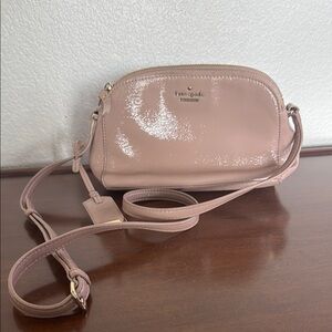 Kate Spade Blush Crossbody Bag with Gold Hardware